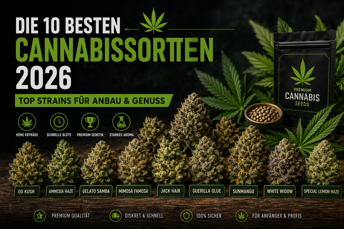 🔟Besten Cannabissorten 2026 | Top 10 Cannabissamen aus unserem Shop